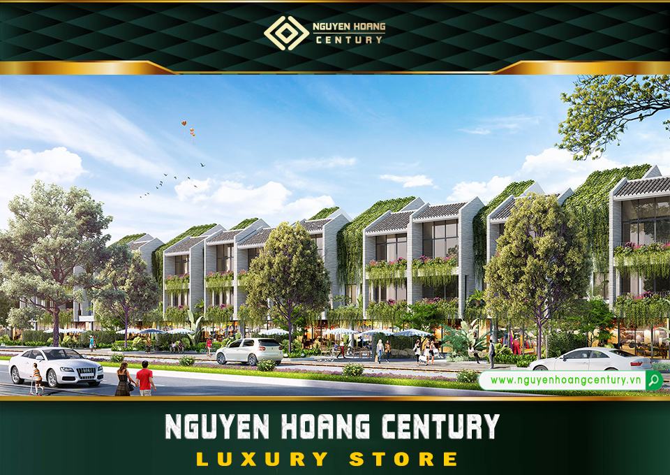 Nhà phố thương mại phối cây xanh