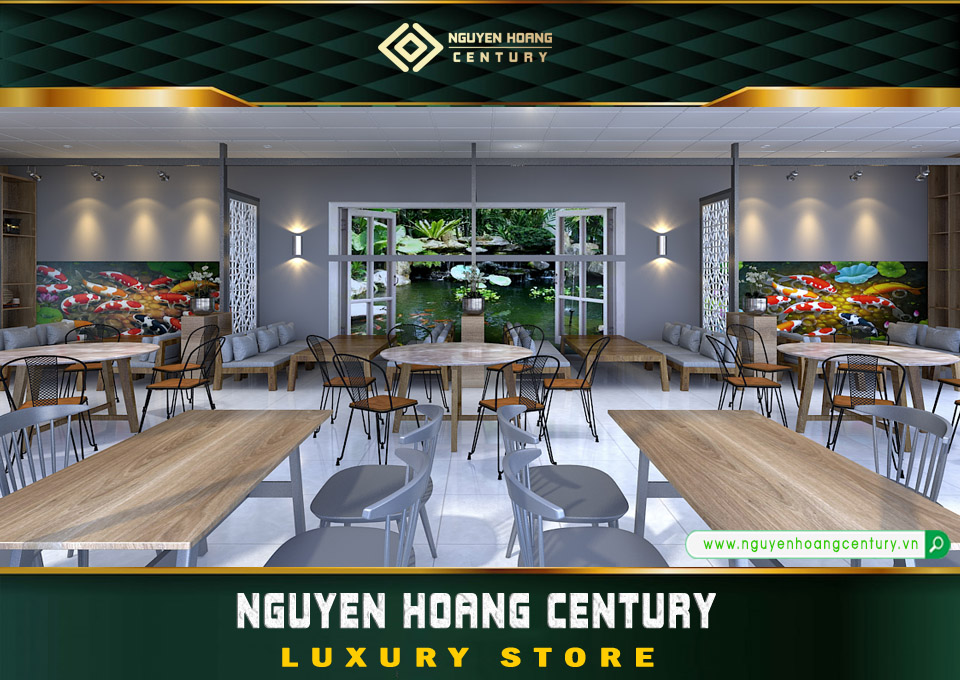 nhà thầu thi công quán cafe