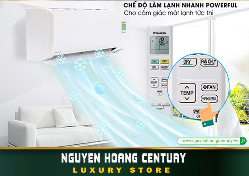 Máy lạnh Daikin FTF35XAV1V model 2023 tính năng làm lạnh nhanh