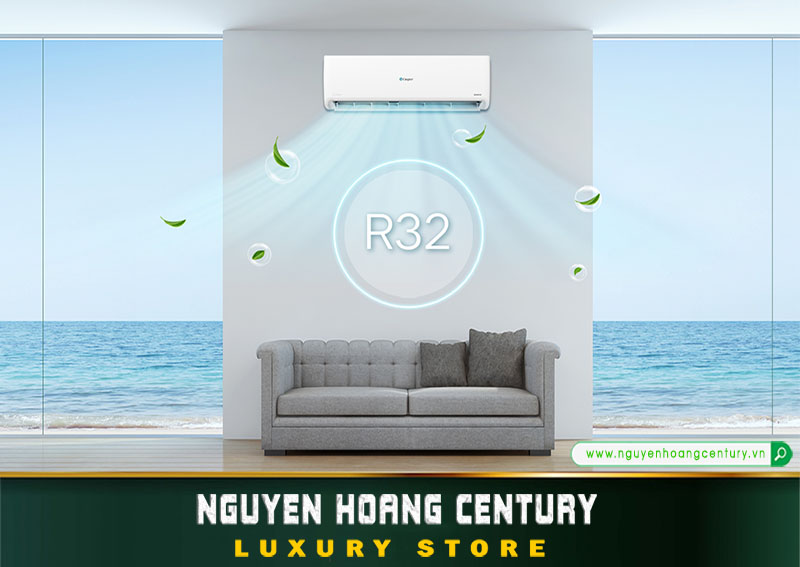 chiếc máy lạnh Casper Inverter HC-12IA33 công suất 1 HP R32 thân thiện môi trường