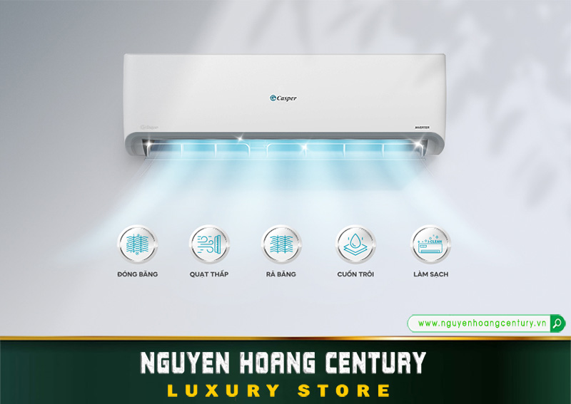 tính năng tự làm sạch máy lạnh Casper Non Inverter SC-24FS32 công suất 2,5 HP