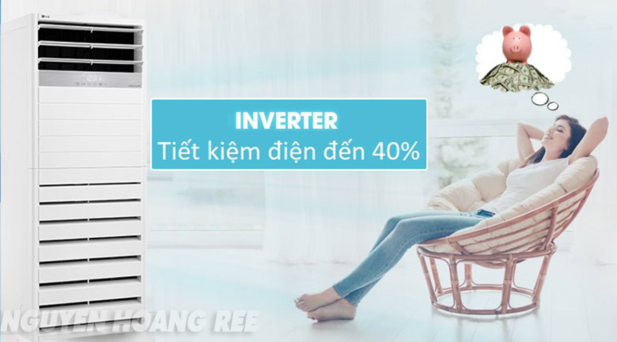 Máy lạnh Tủ đứng LG 5 HP Inverter APNQ48GT35E3 tiết kiệm điện năng