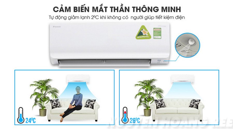 Máy lạnh Daikin Inverter 2.5 HP ATKC60TVMV cảm biến mắt thần thông minh