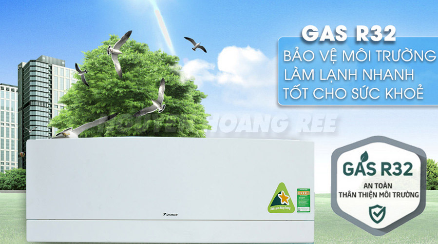 Gas R32 Daikin thân thiện môi trường