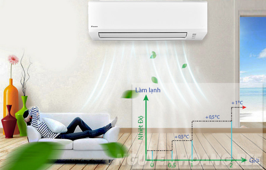 Chế độ ngủ thông minh máy lạnh Daikin FTV35AXV1 