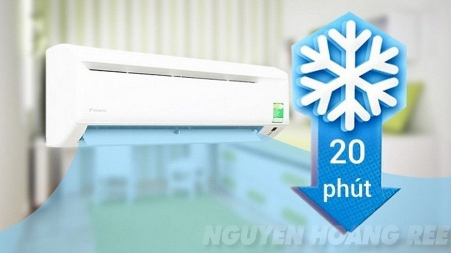 Làm lạnh nhanh chế độ Turbo máy lạnh Daikin FTV50AXV1