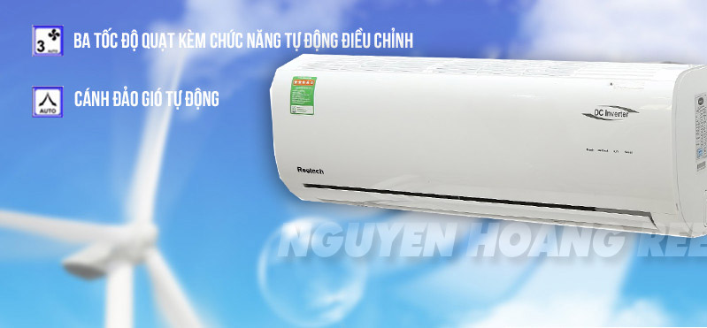 Máy lạnh Reetech 2HP Inveter RTV18-BF-A  ba tốc độ gió