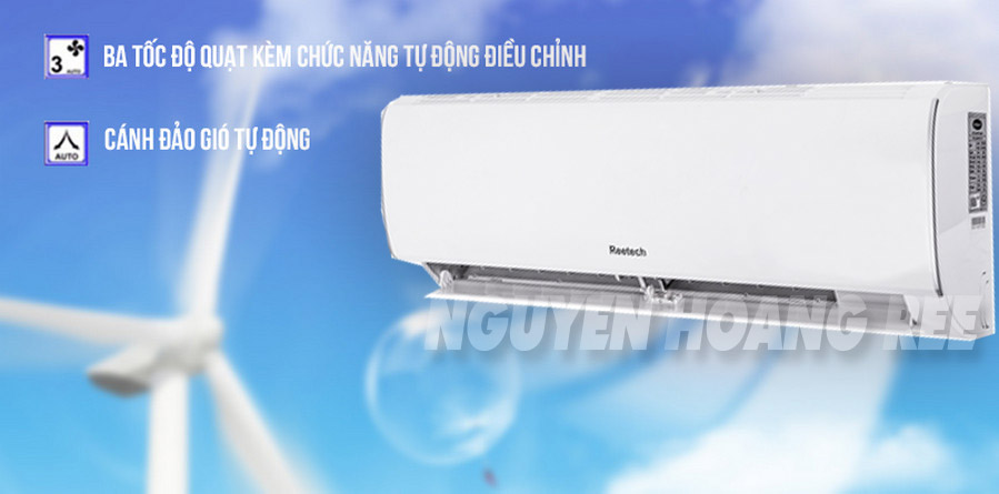 Máy lạnh Reetech 2.5HP RT24-BF-A ba tốc độ gió