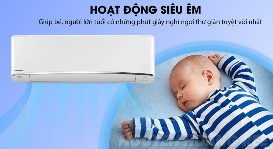 máy lạnh Panasonic CU/CS-U9TKH-8 1.0HP hoạt động êm dịu